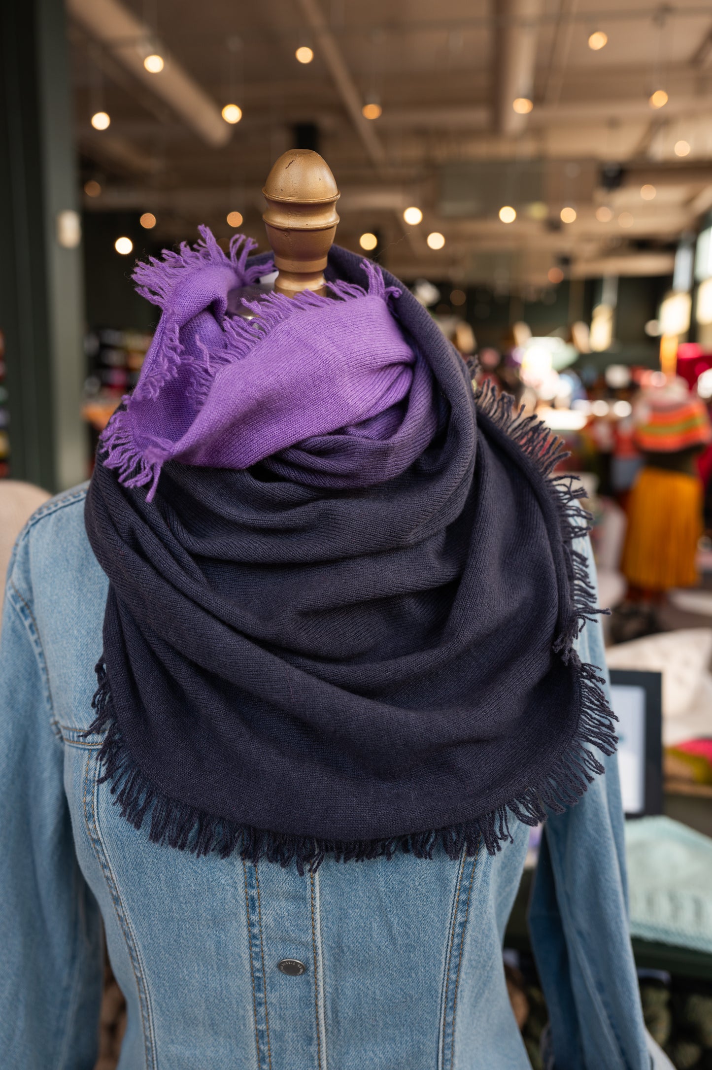 Fringed Funnel Cashmere Cowls