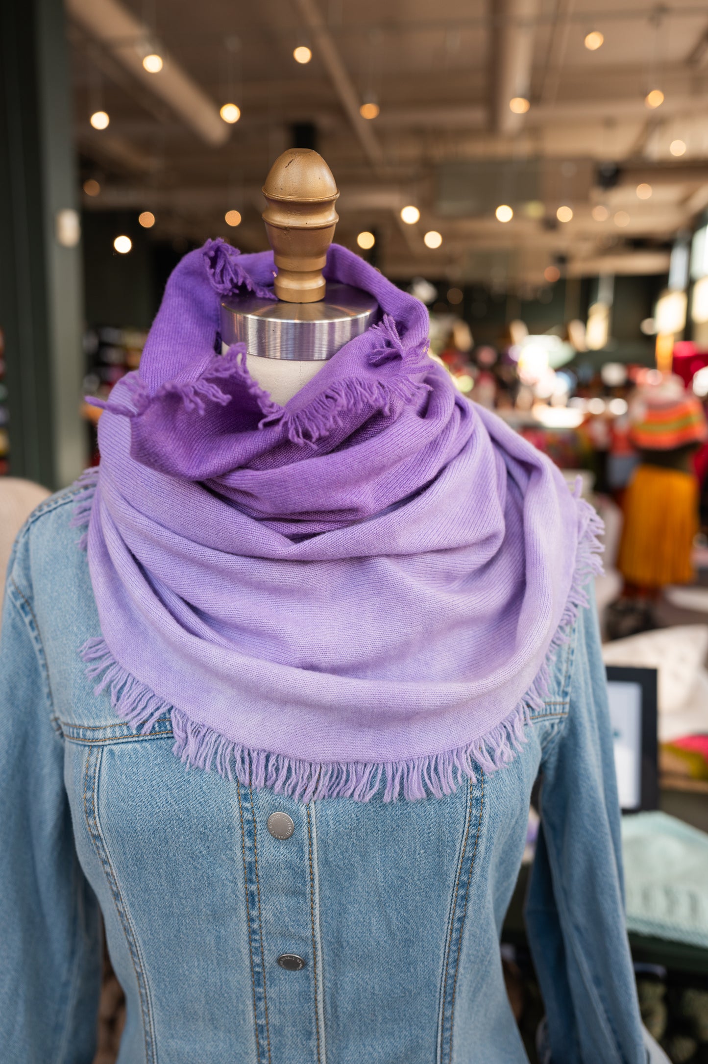 Fringed Funnel Cashmere Cowls