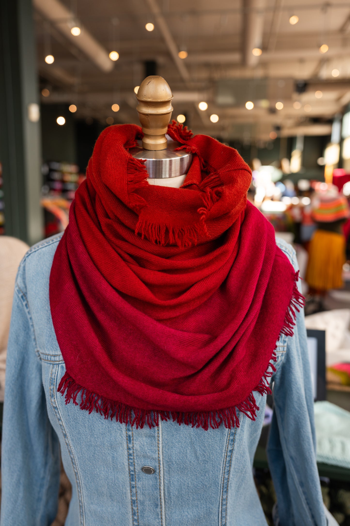 Fringed Funnel Cashmere Cowls