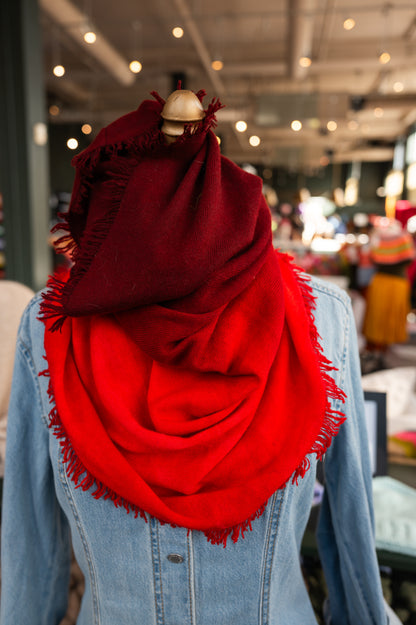 Fringed Funnel Cashmere Cowls