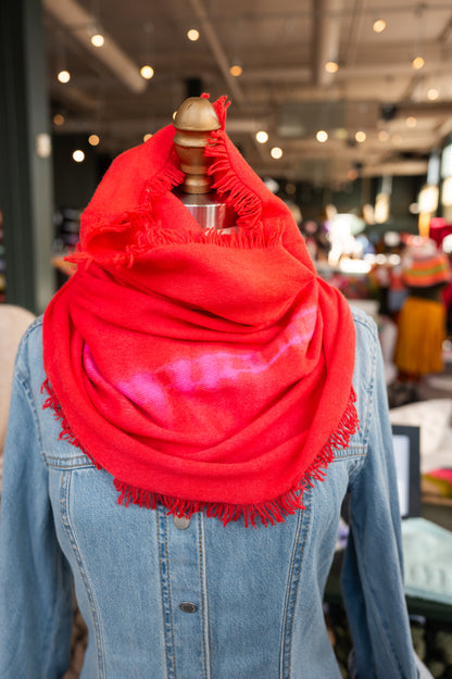 Fringed Funnel Cashmere Cowls