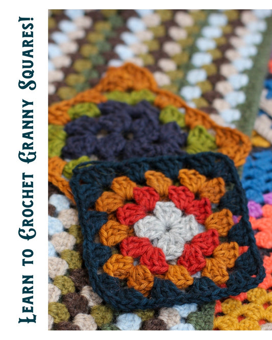 Learn to Crochet Granny Squares at The Lamb & Kid!