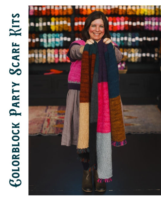 Colorblock Party Scarf Kits