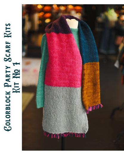 Colorblock Party Scarf Kits