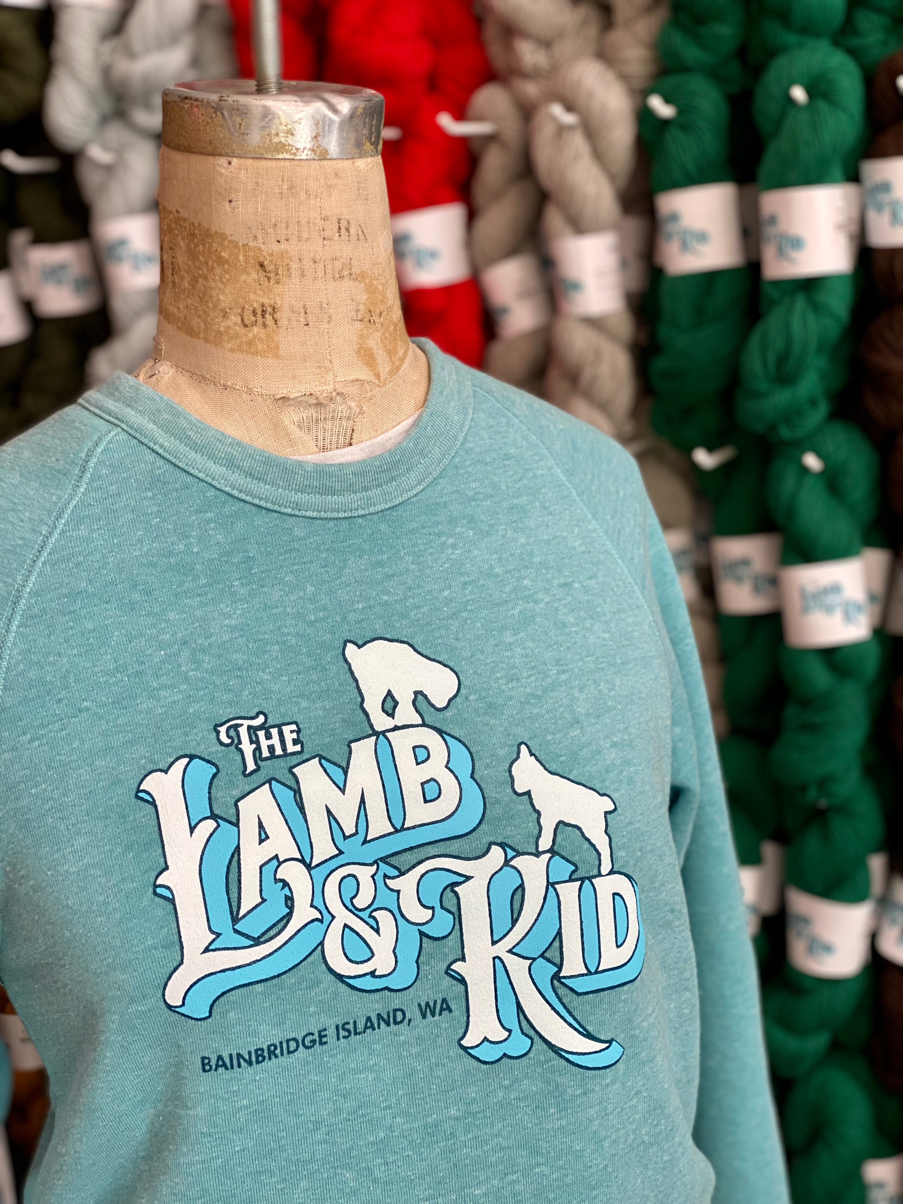The Lamb & Kid Sweatshirt - Aqua